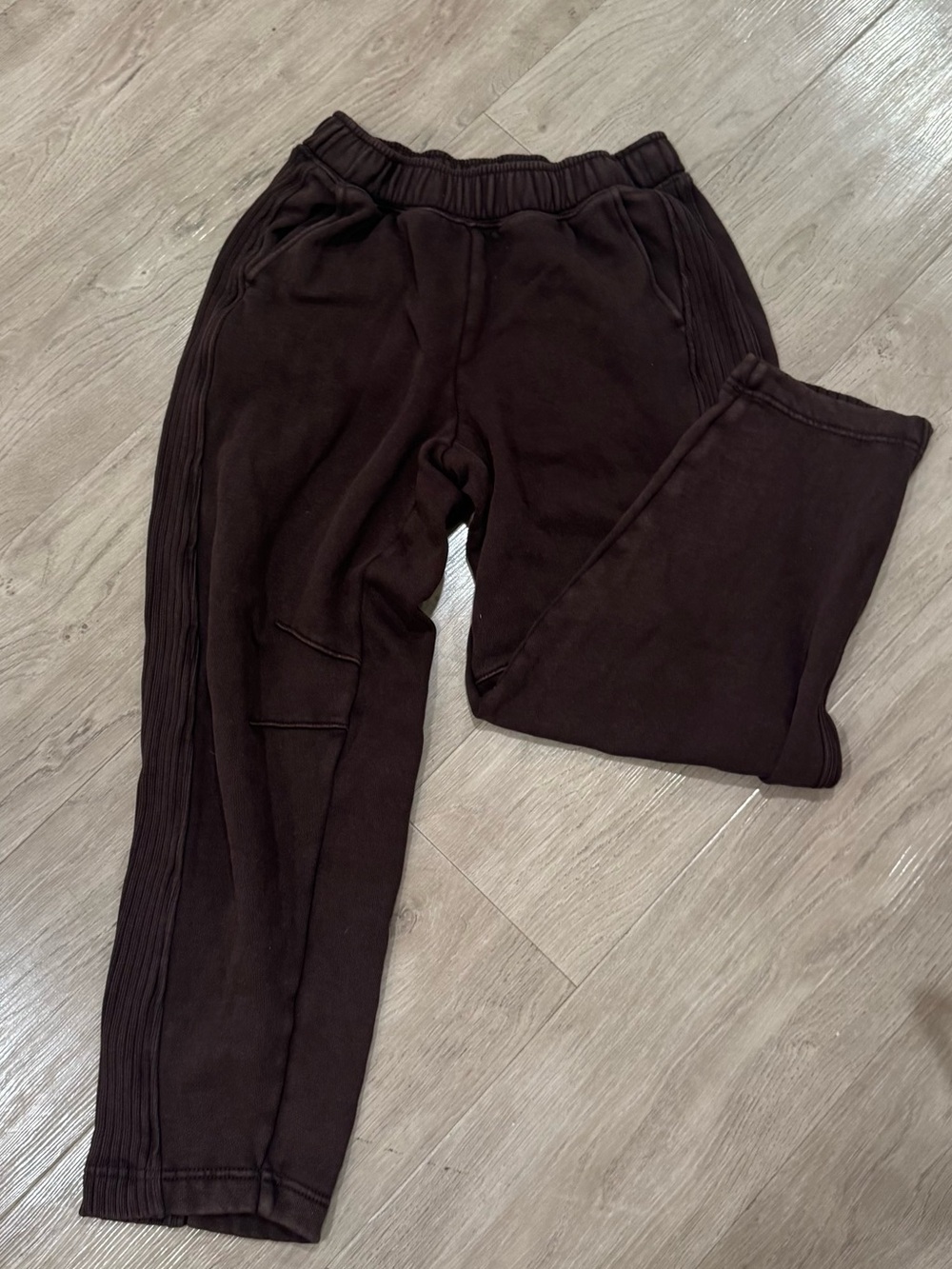Aerie Dark Brown Casual Jogger Pants-Barrel Style -XS